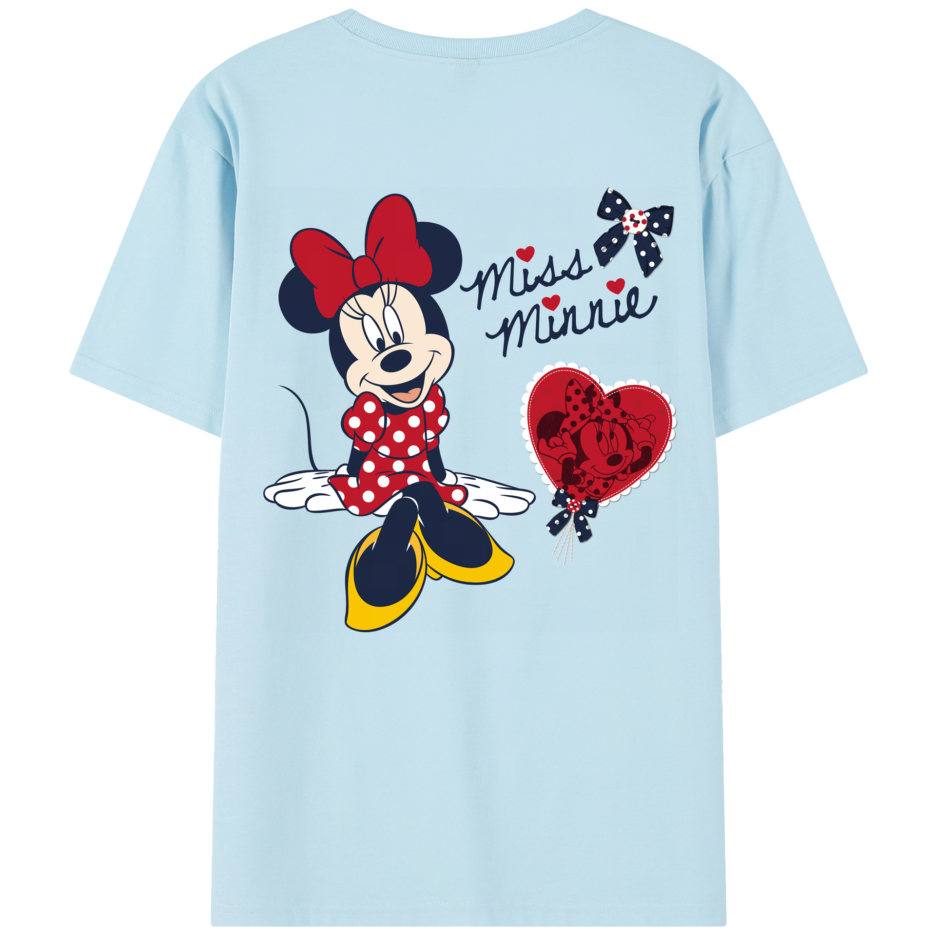 （画像用） ミッキーマウス Mickey Mouse 綿100％半袖Tシャツ（背面プリント）